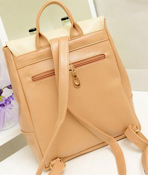 Fashion Leather Travel Shoulder Women Satchel Backpack - Lusy Store