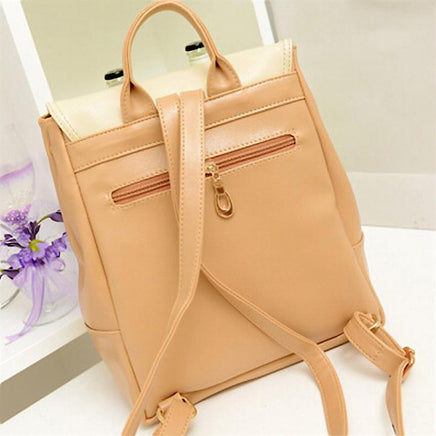 Fashion Leather Travel Shoulder Women Satchel Backpack