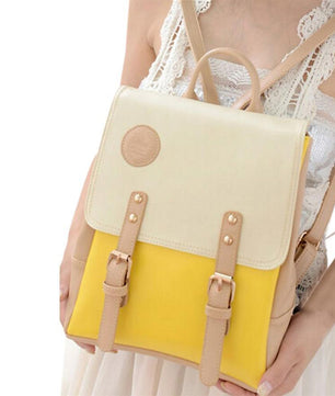 Fashion Leather Travel Shoulder Women Satchel Backpack - Lusy Store