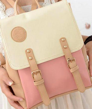 Fashion Leather Travel Shoulder Women Satchel Backpack - Lusy Store