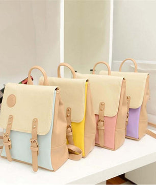 Fashion Leather Travel Shoulder Women Satchel Backpack - Lusy Store