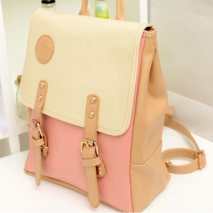 Fashion Leather Travel Shoulder Women Satchel Backpack - Lusy Store
