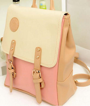 Fashion Leather Travel Shoulder Women Satchel Backpack - Lusy Store