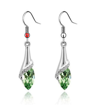 Fashion Women Lady Earrings Crystal Marquise Cut Teardrop Wedding Earrings Gift - Lusy Store