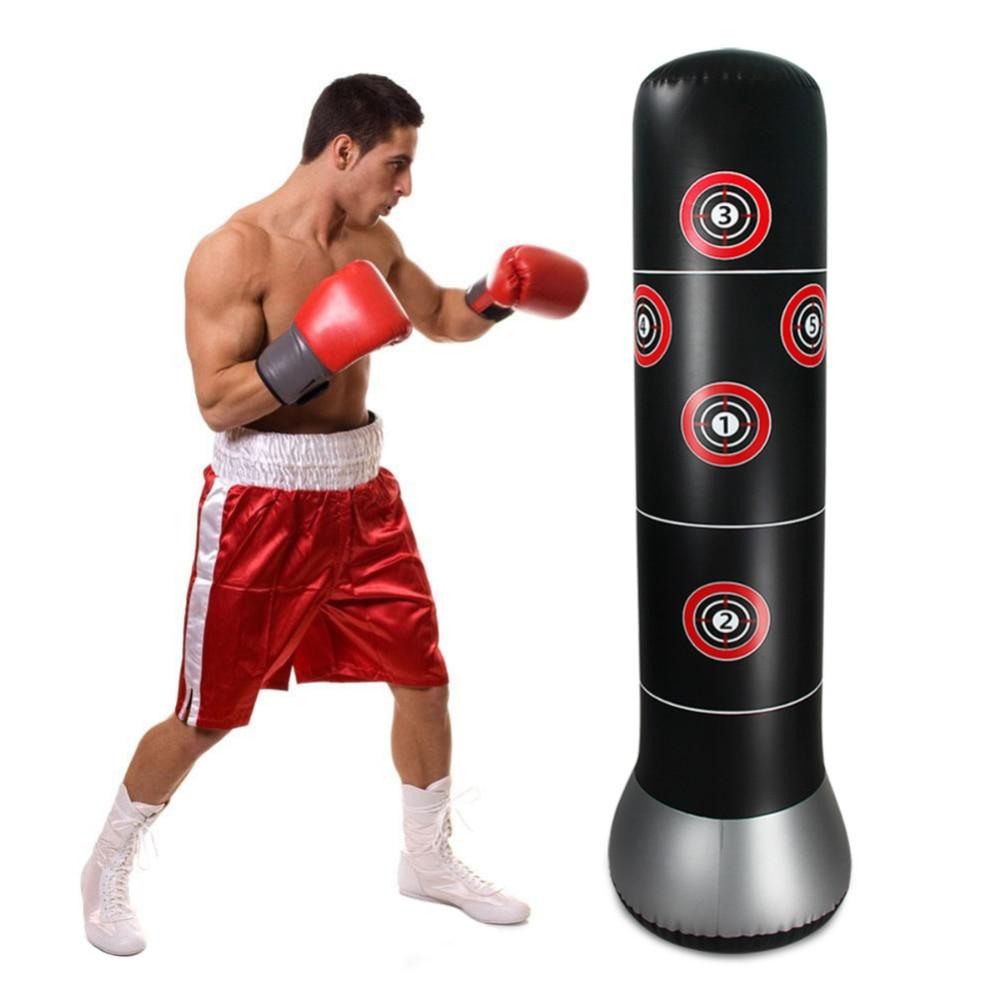 Fitness Inflatable Punching Bag Stress Punch Tower Bag Speed Stand Power Boxing Gloves - Lusy Store
