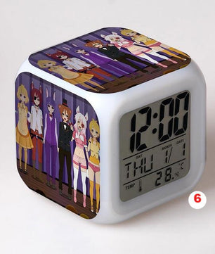 Five Nights At Freddy's 4 FNAF Bonnie Foxy Freddy Fazbear Bear Clock Colorful LED Light - Lusy Store