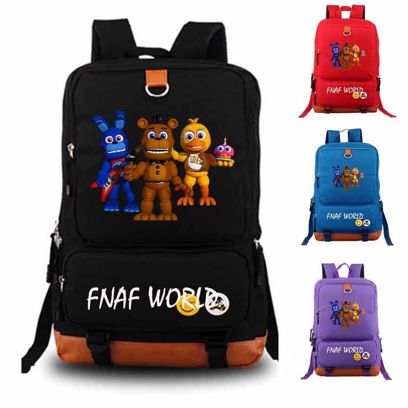 Five Nights At Freddy's Backpack fnaf world student school bag Noteboo