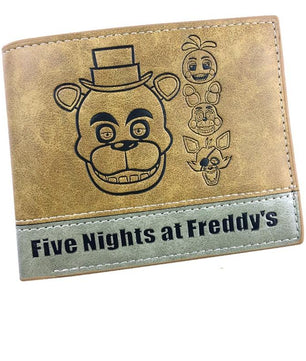 Five Nights At Freddy's FNAF Short Leather Bi Fold Wallet - Lusy Store