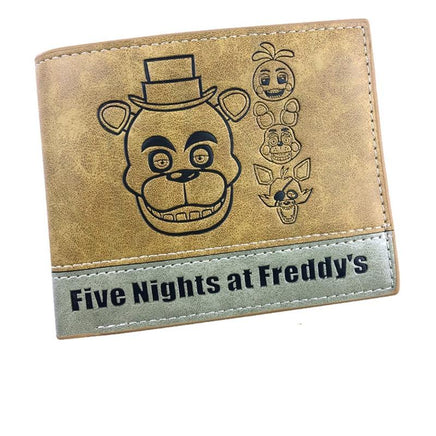 Five Nights At Freddy's FNAF Short Leather Bi Fold Wallet - Lusy Store