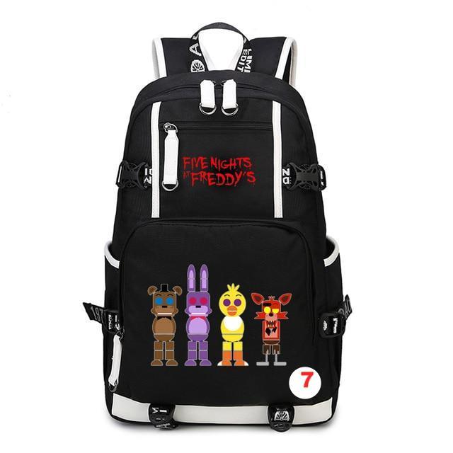 Five Nights At Freddy's Freddy Backpack Chica Foxy Bonnie FNAF Shoulder Bag Travel Bag - Lusy Store