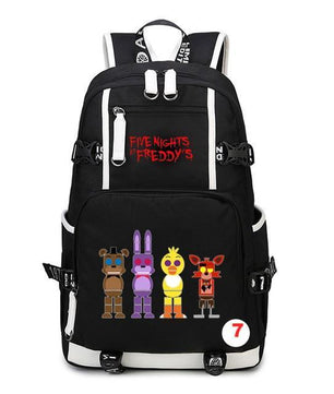 Five Nights At Freddy's Freddy Backpack Chica Foxy Bonnie FNAF Shoulder Bag Travel Bag - Lusy Store