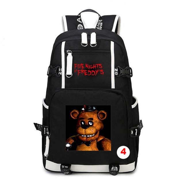 Five Nights At Freddy's Freddy Backpack Chica Foxy Bonnie FNAF Shoulder Bag Travel Bag - Lusy Store