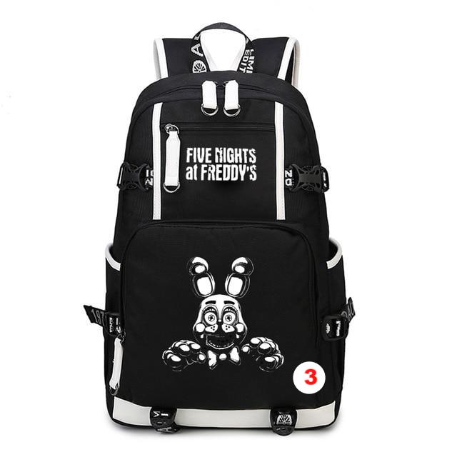 Five Nights At Freddy's Freddy Backpack Chica Foxy Bonnie FNAF Shoulder Bag Travel Bag - Lusy Store
