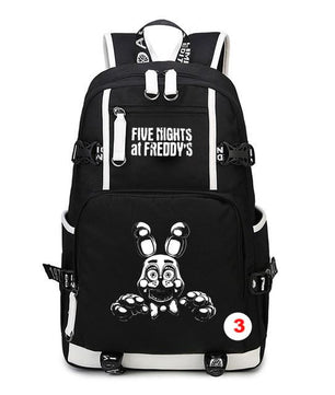Five Nights At Freddy's Freddy Backpack Chica Foxy Bonnie FNAF Shoulder Bag Travel Bag - Lusy Store