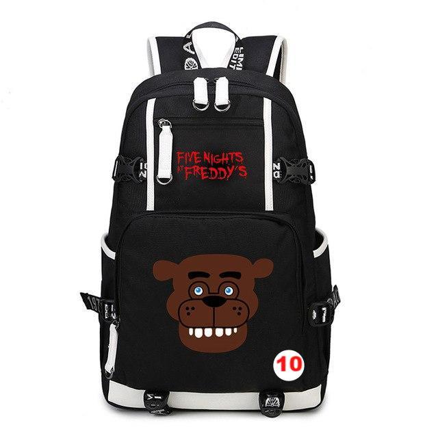 Five Nights At Freddy's Freddy Backpack Chica Foxy Bonnie FNAF Shoulder Bag Travel Bag - Lusy Store