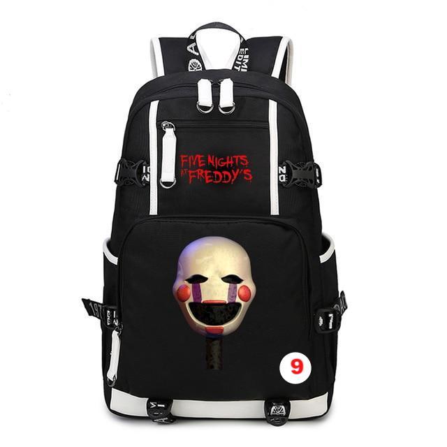 Five Nights At Freddy's Freddy Backpack Chica Foxy Bonnie FNAF Shoulder Bag Travel Bag - Lusy Store