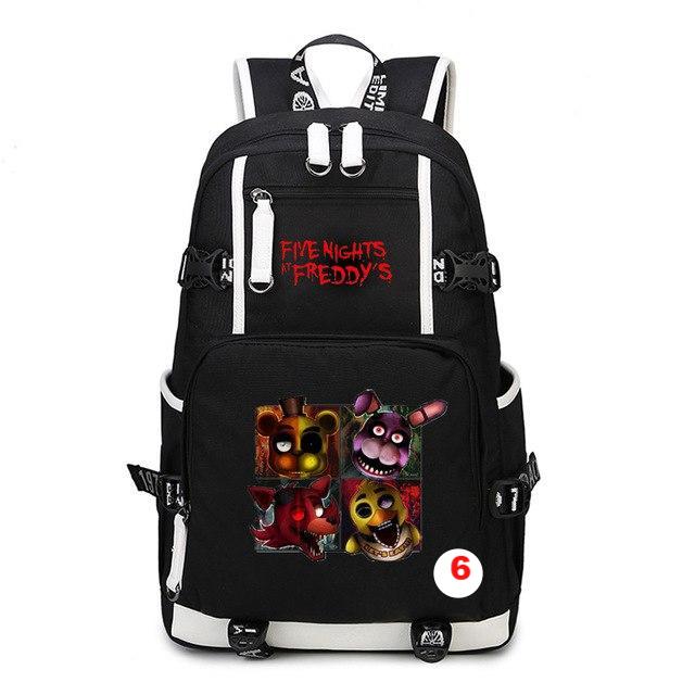 Five Nights At Freddy's Freddy Backpack Chica Foxy Bonnie FNAF Shoulder Bag Travel Bag - Lusy Store