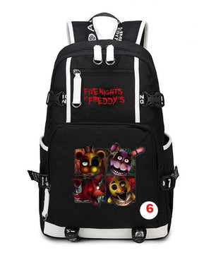 Five Nights At Freddy's Freddy Backpack Chica Foxy Bonnie FNAF Shoulder Bag Travel Bag - Lusy Store