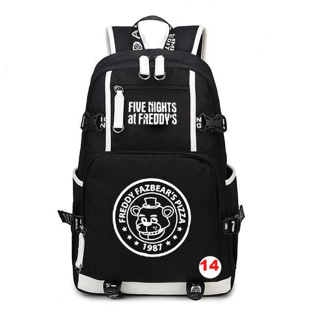 Five Nights At Freddy's Freddy Backpack Chica Foxy Bonnie FNAF Shoulder Bag Travel Bag - Lusy Store