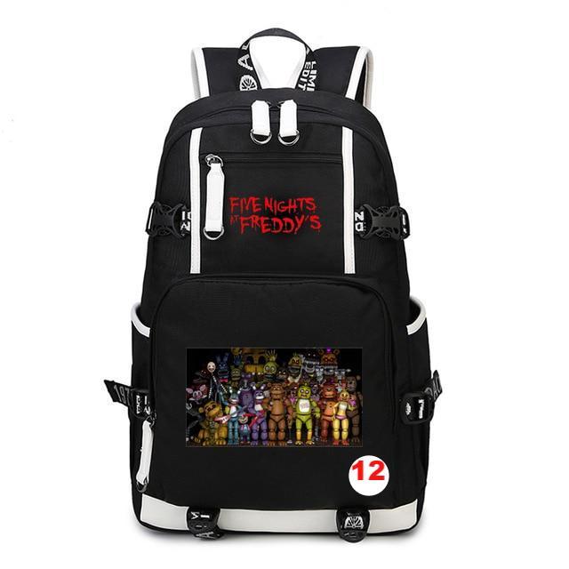 Five Nights At Freddy's Freddy Backpack Chica Foxy Bonnie FNAF Shoulder Bag Travel Bag - Lusy Store