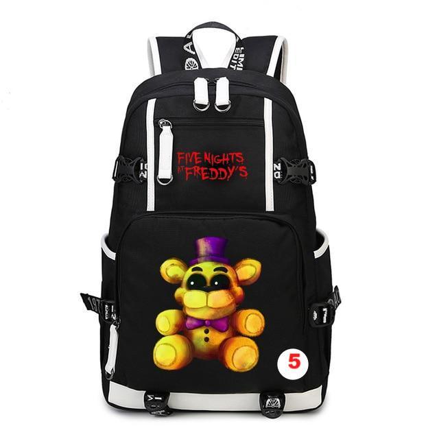 Five Nights At Freddy's Freddy Backpack Chica Foxy Bonnie FNAF Shoulder Bag Travel Bag - Lusy Store