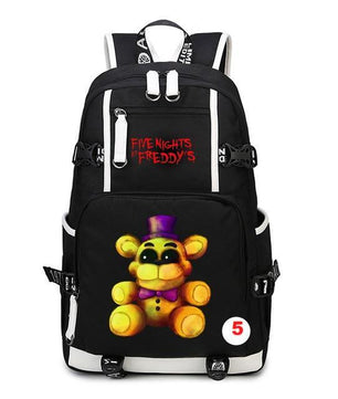 Five Nights At Freddy's Freddy Backpack Chica Foxy Bonnie FNAF Shoulder Bag Travel Bag - Lusy Store