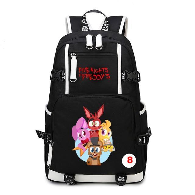 Five Nights At Freddy's Freddy Backpack Chica Foxy Bonnie FNAF Shoulder Bag Travel Bag - Lusy Store