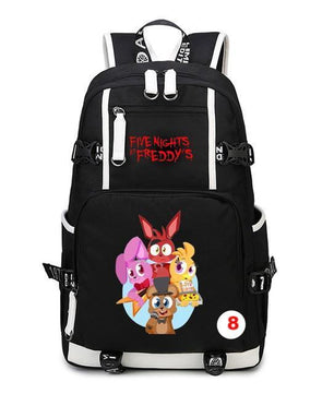 Five Nights At Freddy's Freddy Backpack Chica Foxy Bonnie FNAF Shoulder Bag Travel Bag - Lusy Store