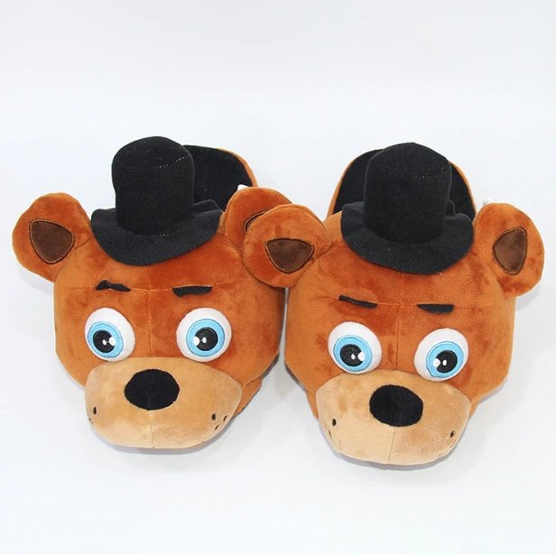 Five Nights At Freddy's Slippers Freddy Foxy Plush Indoor Slippers For Adults - Lusy Store