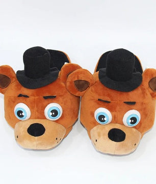 Five Nights At Freddy's Slippers Freddy Foxy Plush Indoor Slippers For Adults - Lusy Store