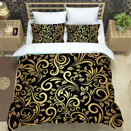 Floral Bedding LS884-1 4 Pieces Bedding Sets