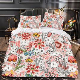Floral Bedding LS884-2 4 Pieces Bedding Sets