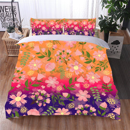 Floral Bedding LS884-3 4 Pieces Bedding Sets