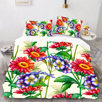 Floral Bedding LS888 4 Pieces Bedding Sets