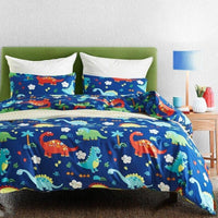 Floral Bedding Nordic Bedspread Duvet Cover Set Home Decor Bed Linen Dinosaurs