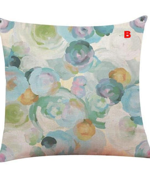 Flower Bicycle Print Cushion Cover Decorative Valentines Day Gift Sofa Home Decor Kussenhoes - Lusy Store