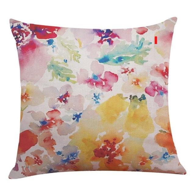 Flower Bicycle Print Cushion Cover Decorative Valentines Day Gift Sofa Home Decor Kussenhoes - Lusy Store