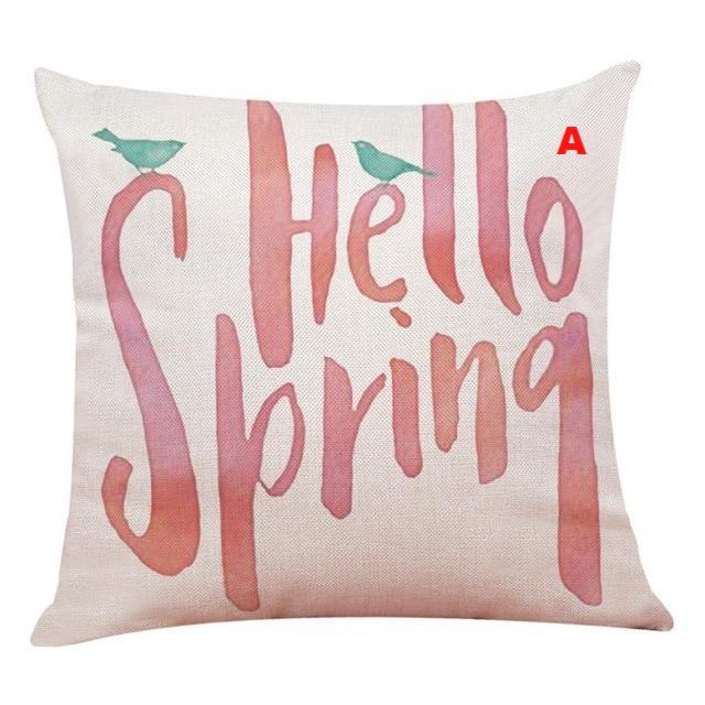 Flower Bicycle Print Cushion Cover Decorative Valentines Day Gift Sofa Home Decor Kussenhoes - Lusy Store