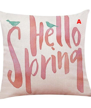 Flower Bicycle Print Cushion Cover Decorative Valentines Day Gift Sofa Home Decor Kussenhoes - Lusy Store