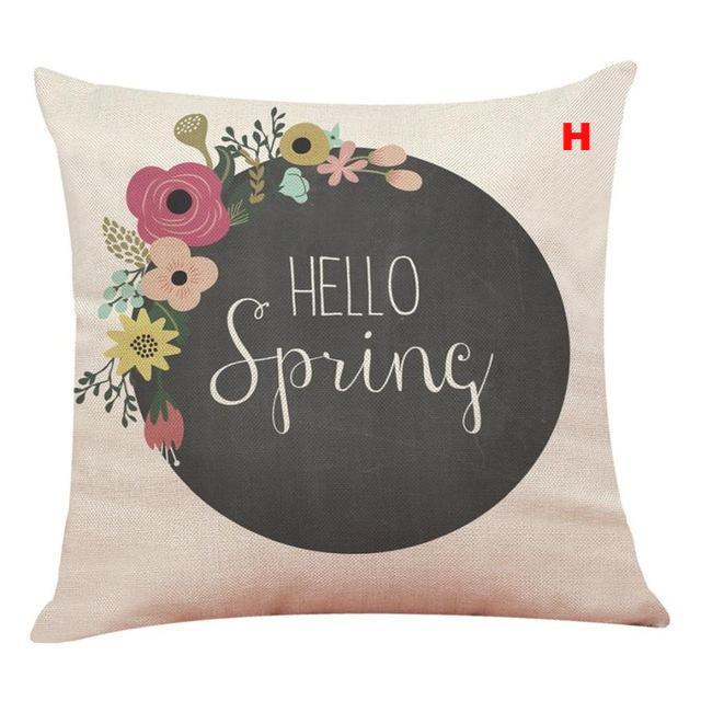 Flower Bicycle Print Cushion Cover Decorative Valentines Day Gift Sofa Home Decor Kussenhoes - Lusy Store