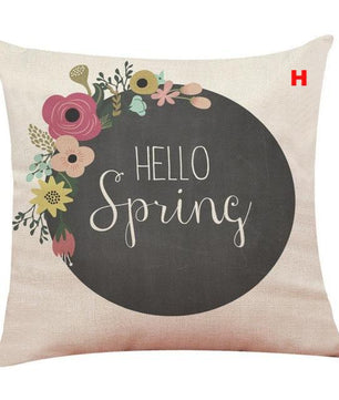 Flower Bicycle Print Cushion Cover Decorative Valentines Day Gift Sofa Home Decor Kussenhoes - Lusy Store