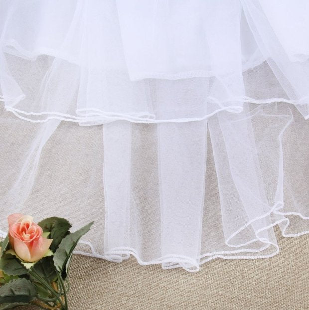 Flower Girl Lace Princess Dress Kid Party Pageant Wedding - Lusy Store