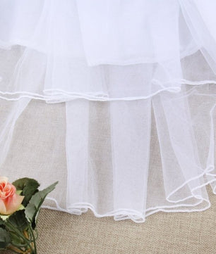 Flower Girl Lace Princess Dress Kid Party Pageant Wedding - Lusy Store