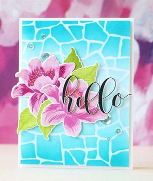 Flowers Thank you Hello Stamps and Dies Sets for Card Making Photo Paper Craft - Lusy Store
