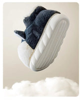 Fluffy Dog Slippers Home Couple Shoes Womens Girls Animal Fur Slides Kawaii Funny Furry Shoes