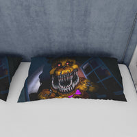 FNaF Bedding Set 3D Horror Game Freddy Fazbear Quilt Set Comfortable Soft Breathable - Lusy Store LLC