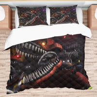 FNaF Bedding Set 3D Horror Game Nightmare FNaF World Quilt Set Comfortable Soft Breathable - Lusy Store LLC