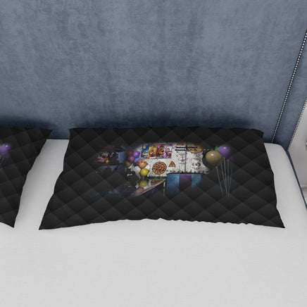 FNaF Bedding Set 3D Quilt Set Black Nightmare FNaF World - Lusy Store LLC