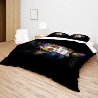 FNaF Bedding Set 3D Quilt Set Black Nightmare FNaF World - Lusy Store LLC