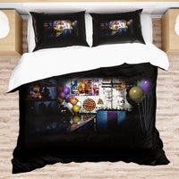FNaF Bedding Set 3D Quilt Set Black Nightmare FNaF World - Lusy Store LLC